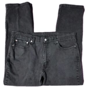 Levis 514 Straight Leg Pocket Stretch Black Denim Jeans Pants Men's 38X30